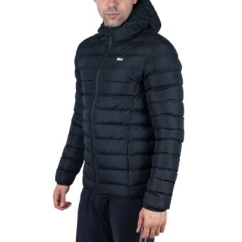 BODYACTION MEN QUILTED JACKET WITH HOOD