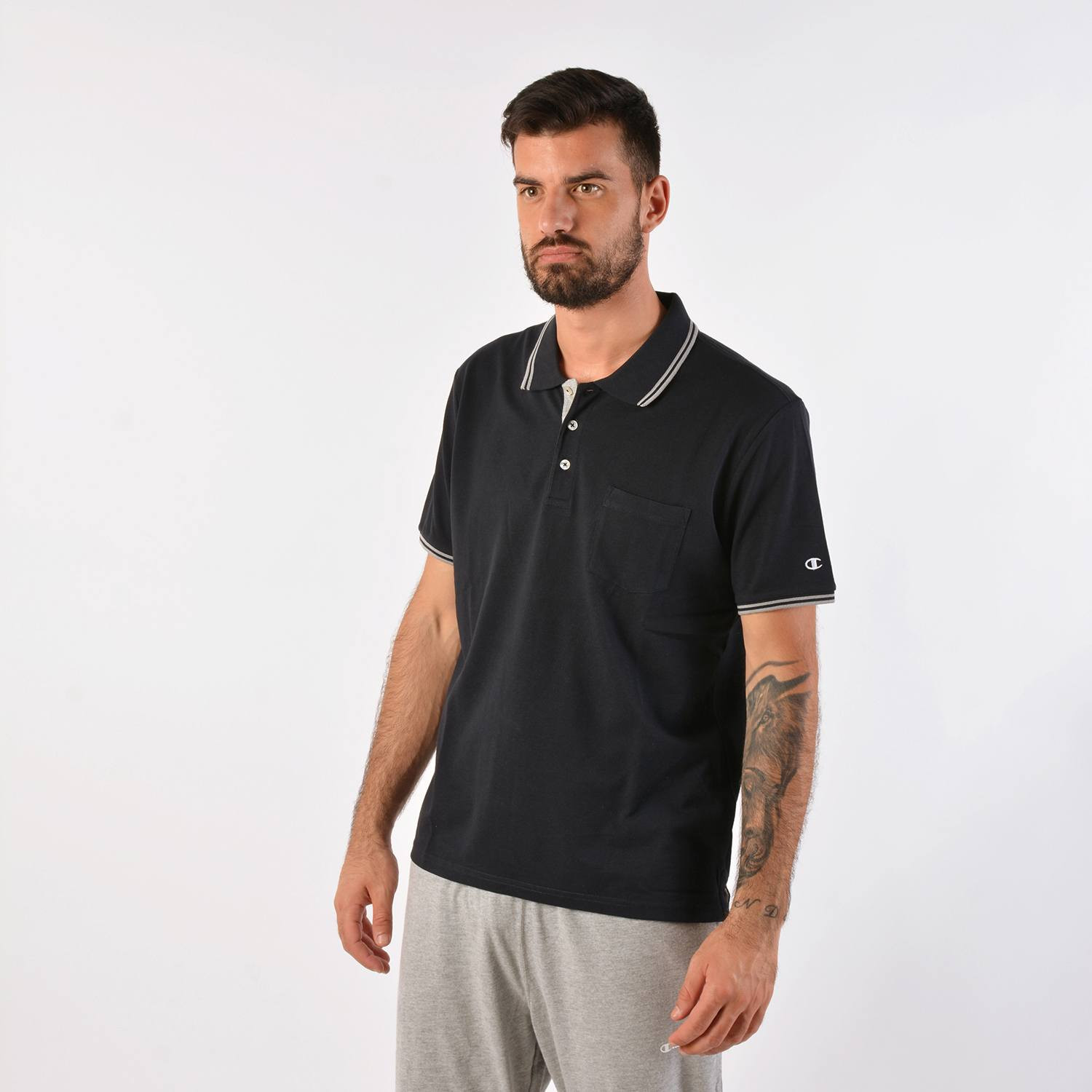 Champion-Mens-Polo-T-Shirt-Ανδρική-Μπλούζα-9000037664_41426