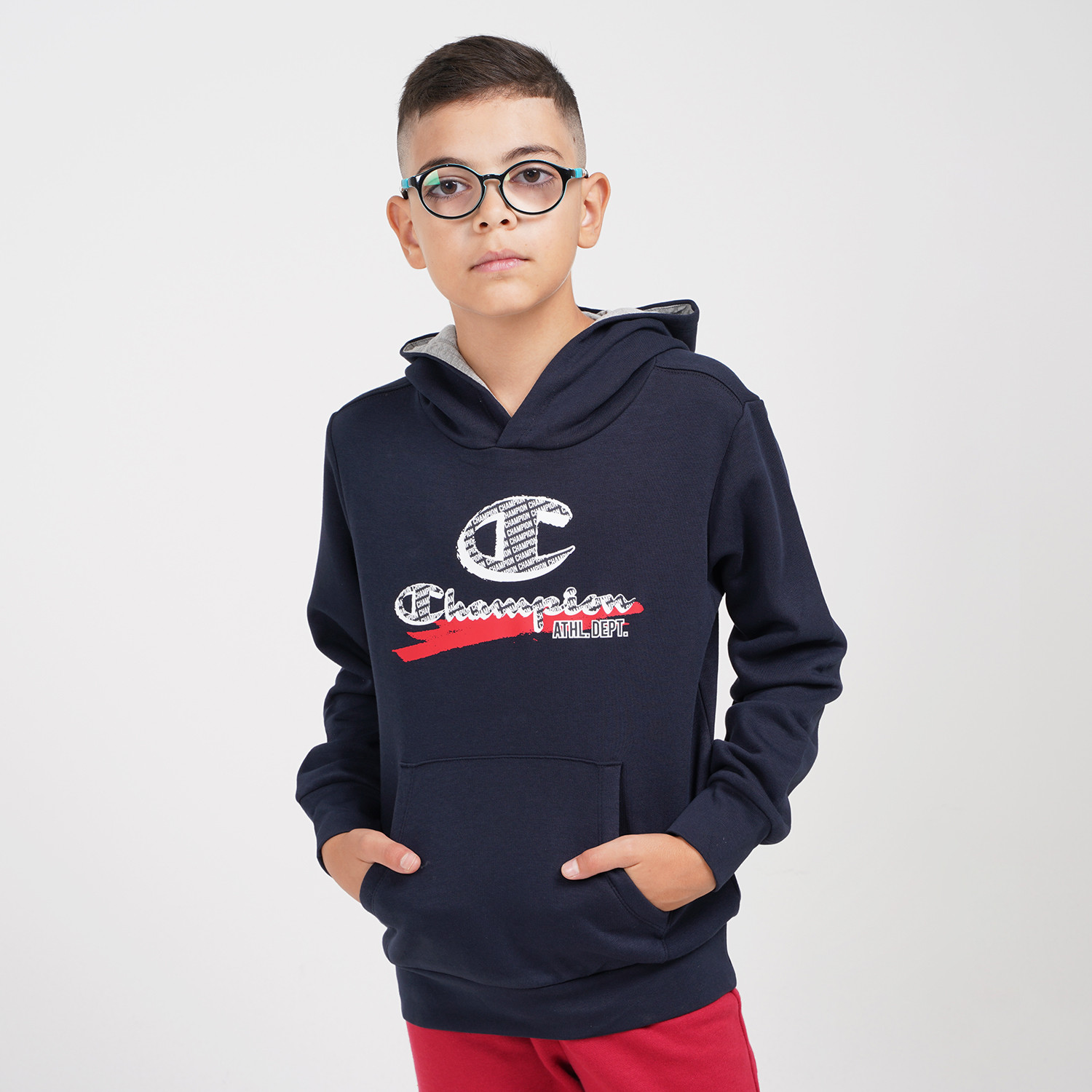 Champion-Παιδικό-Φούτερ-με-Κουκούλα