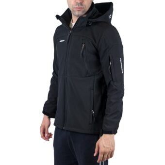 EMERSON SHOFT SHELL RIBBED JACKET WITH DET/BLE HOOD 202.EM11.277