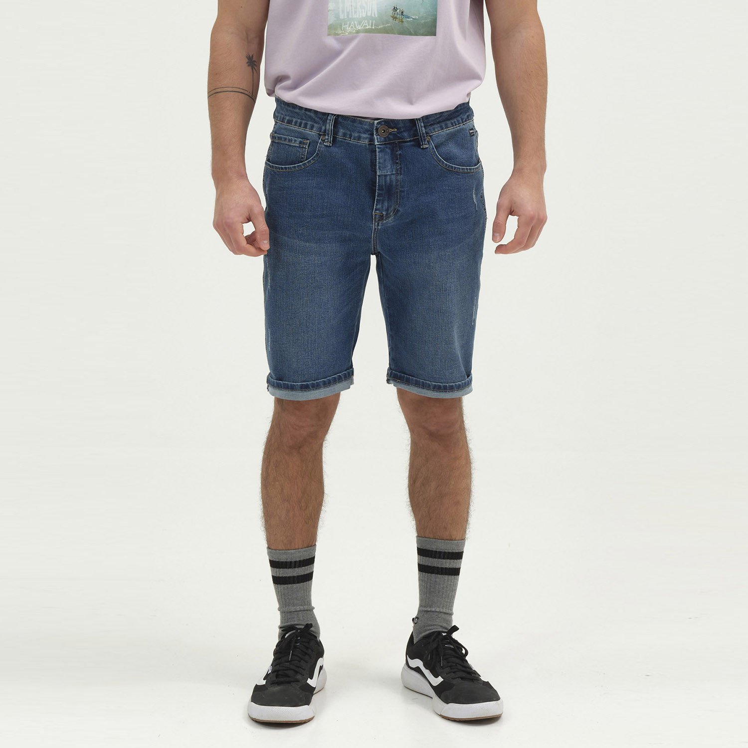 Emerson-Stretch-Denim-Ανδρικό-Σορτς-9000070435_35274