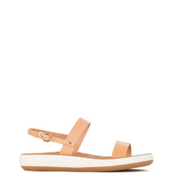 Flat γυναικεία Ancient Greek Sandals Natural Clio Comfort