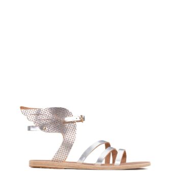 Flat γυναικεία Ancient Greek Sandals Ασημί IKARIA