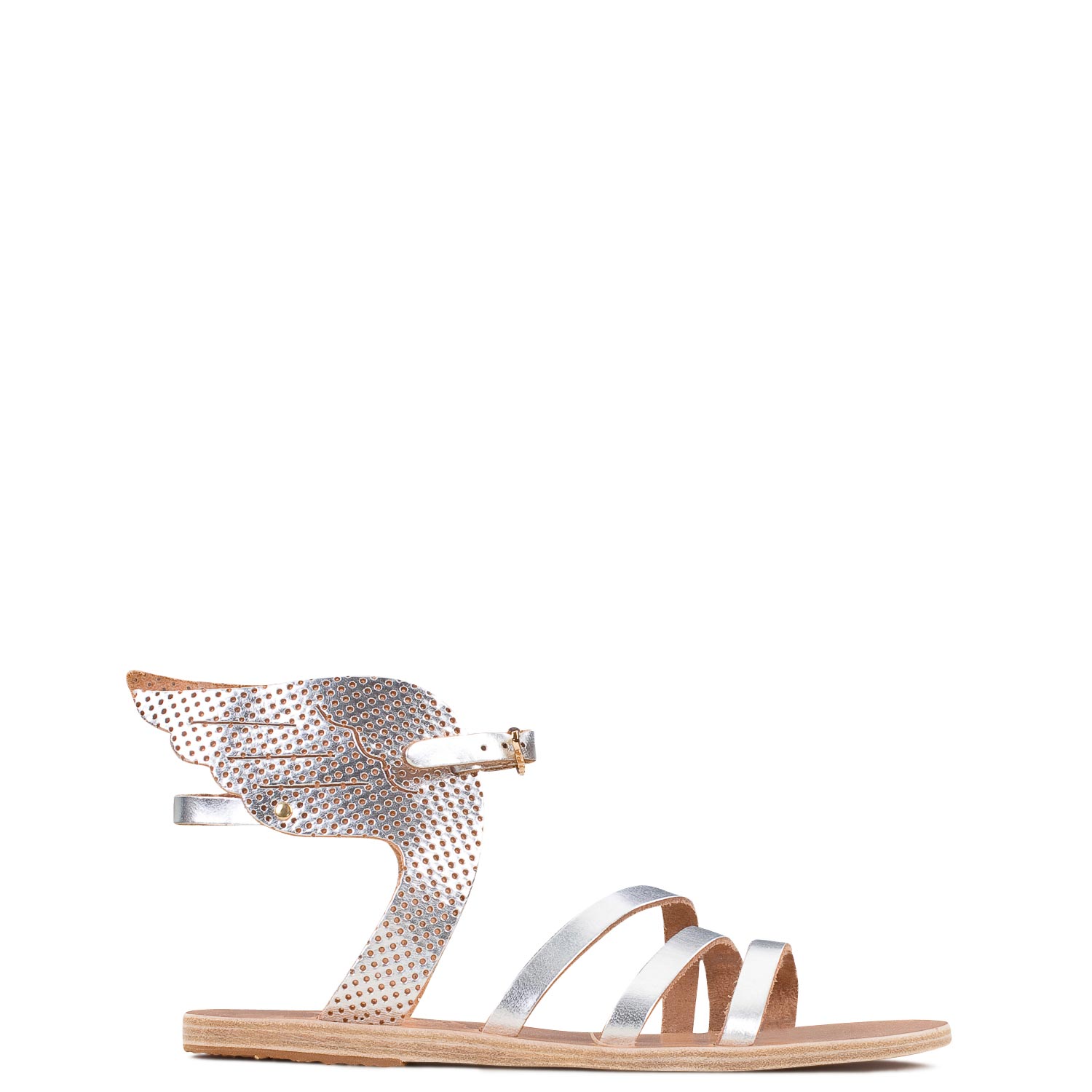 Flat γυναικεία Ancient Greek Sandals Ασημί IKARIA Flat γυναικεία Ancient Greek Sandals Ασημί IKARIA