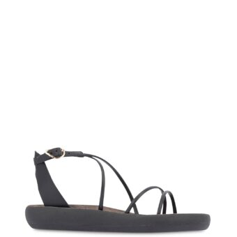 Flat γυναικεία Ancient Greek Sandals Μαύρο Anastasia Comfort