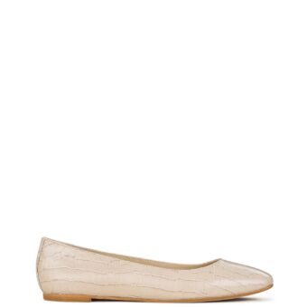 Flat γυναικεία Ballarina Μπεζ 2215