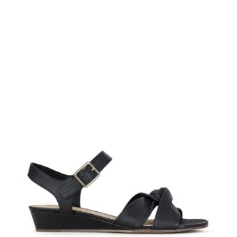 Flat γυναικεία Clarks Μαύρο Sense Strap