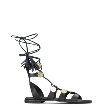 Flat γυναικεία Komis and Komis Μαύρο