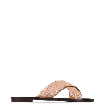 Flat γυναικεία Marietta Chrousala Natural ANDRONIKI