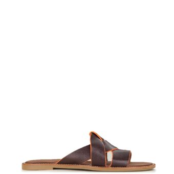 Flat γυναικεία Siggoto Καφέ