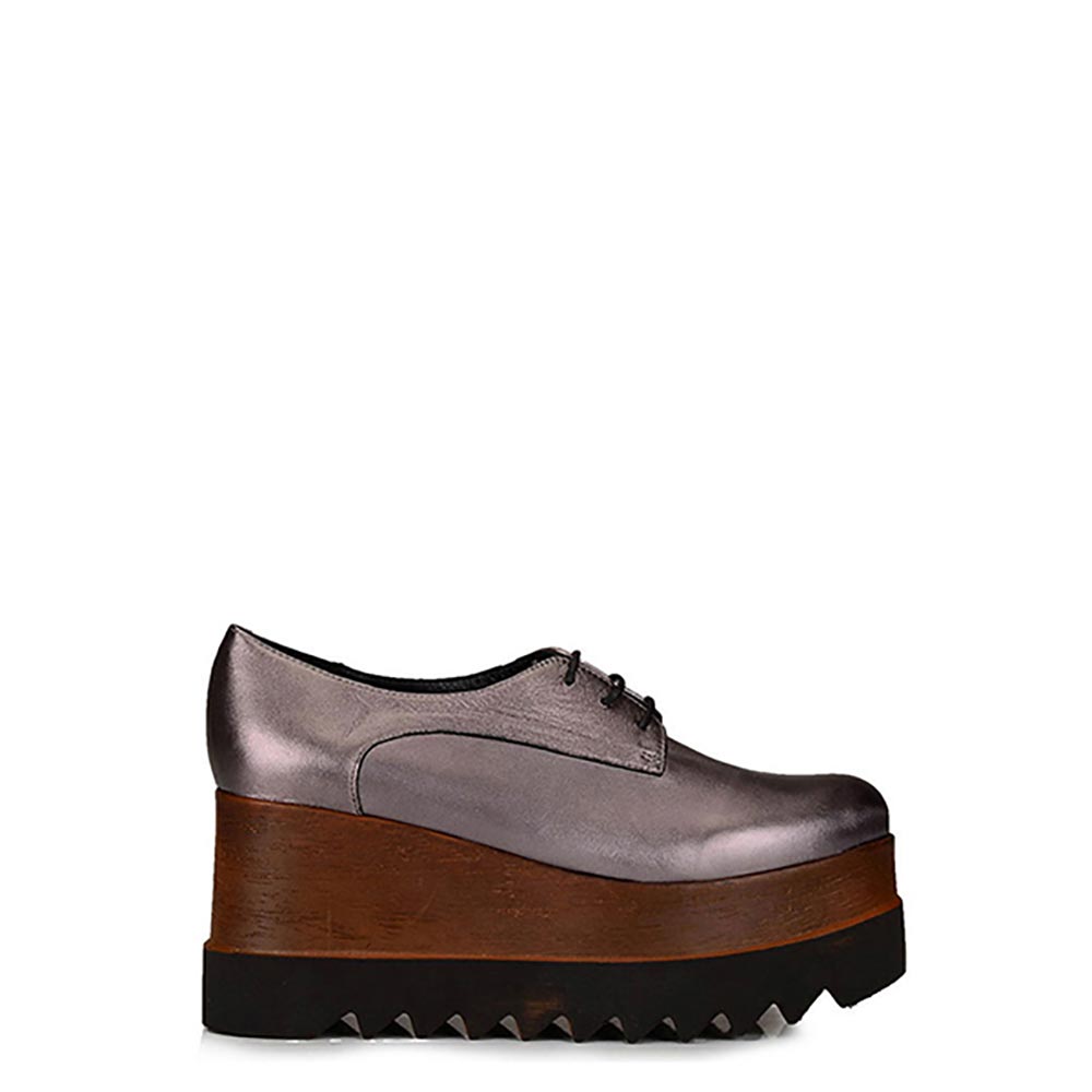 Flatforms γυναικεία Classico Donna Γκρι Μεταλλικό Flatforms γυναικεία Classico Donna Γκρι Μεταλλικό