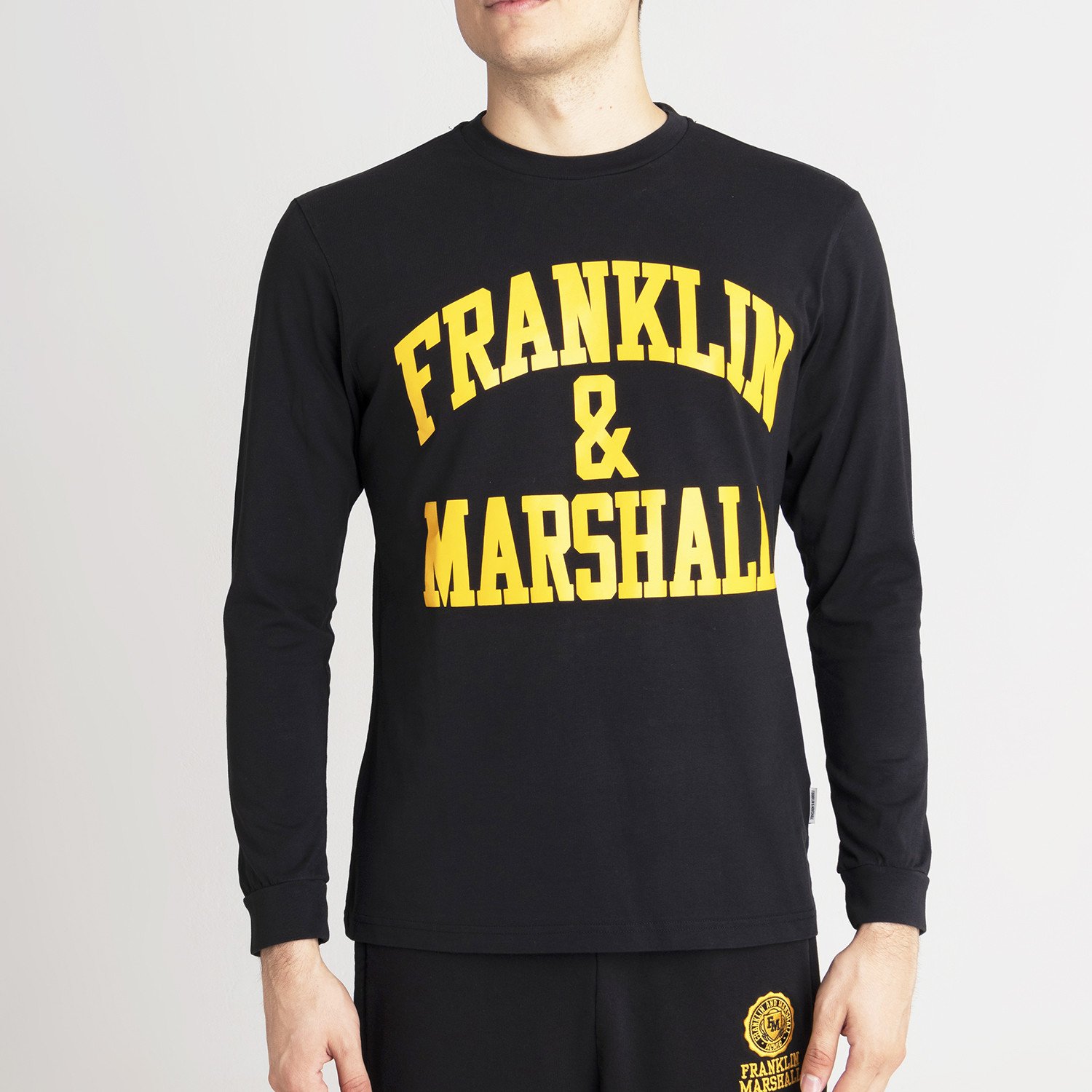 Franklin-Marshall-Big-Logo-Aνδρική-Μακρυμάνικη-Μπλούζα-9000066824_1469