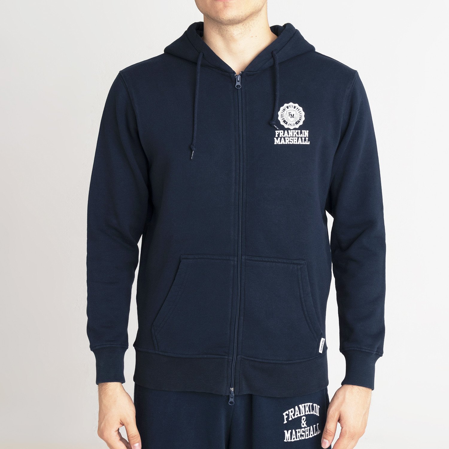 Franklin-Marshall-Fleece-Aνδρική-Ζακέτα-με-Κουκούλα-9000066878_1629