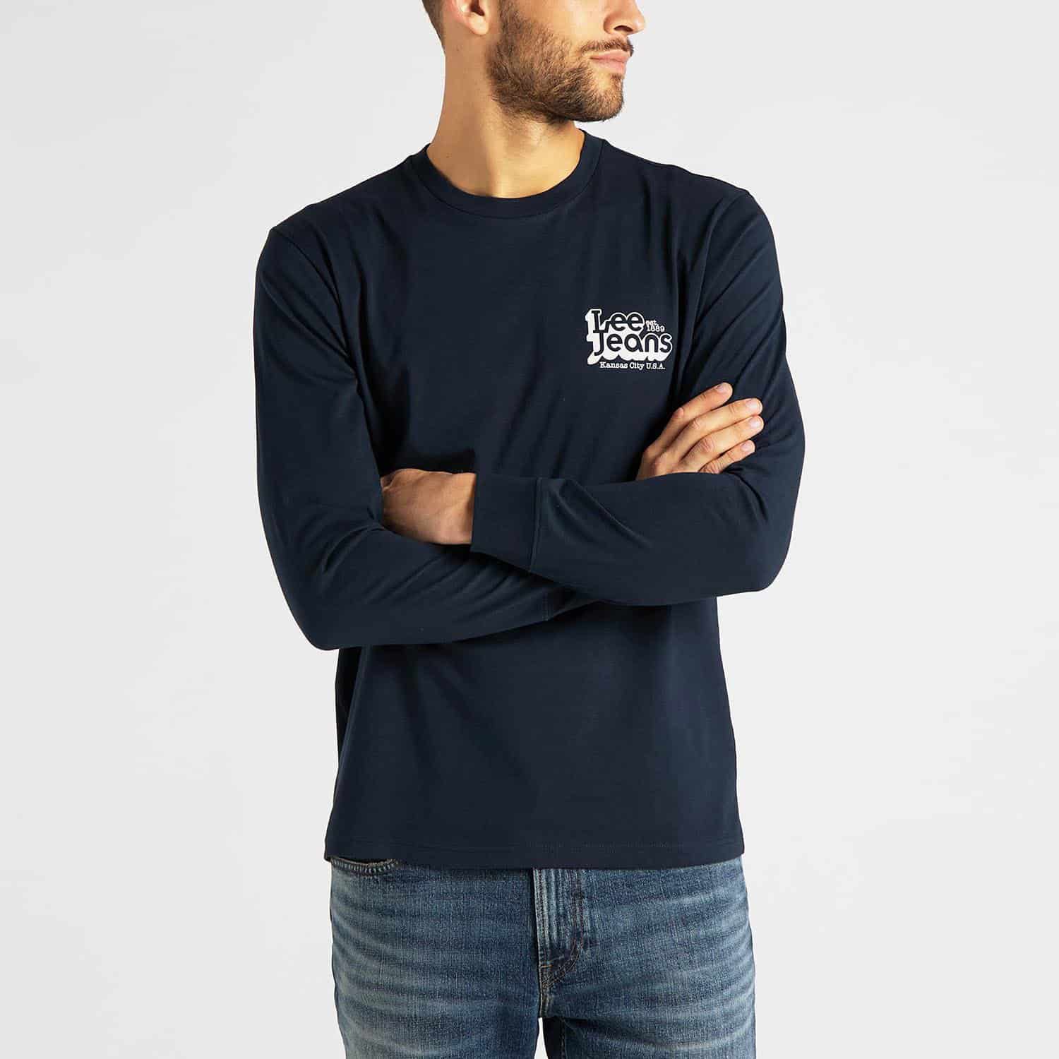 Lee-70s-Logo-Ανδρική-Μπλούζα-με-Μακρύ-Μανίκι-9000066573_19831