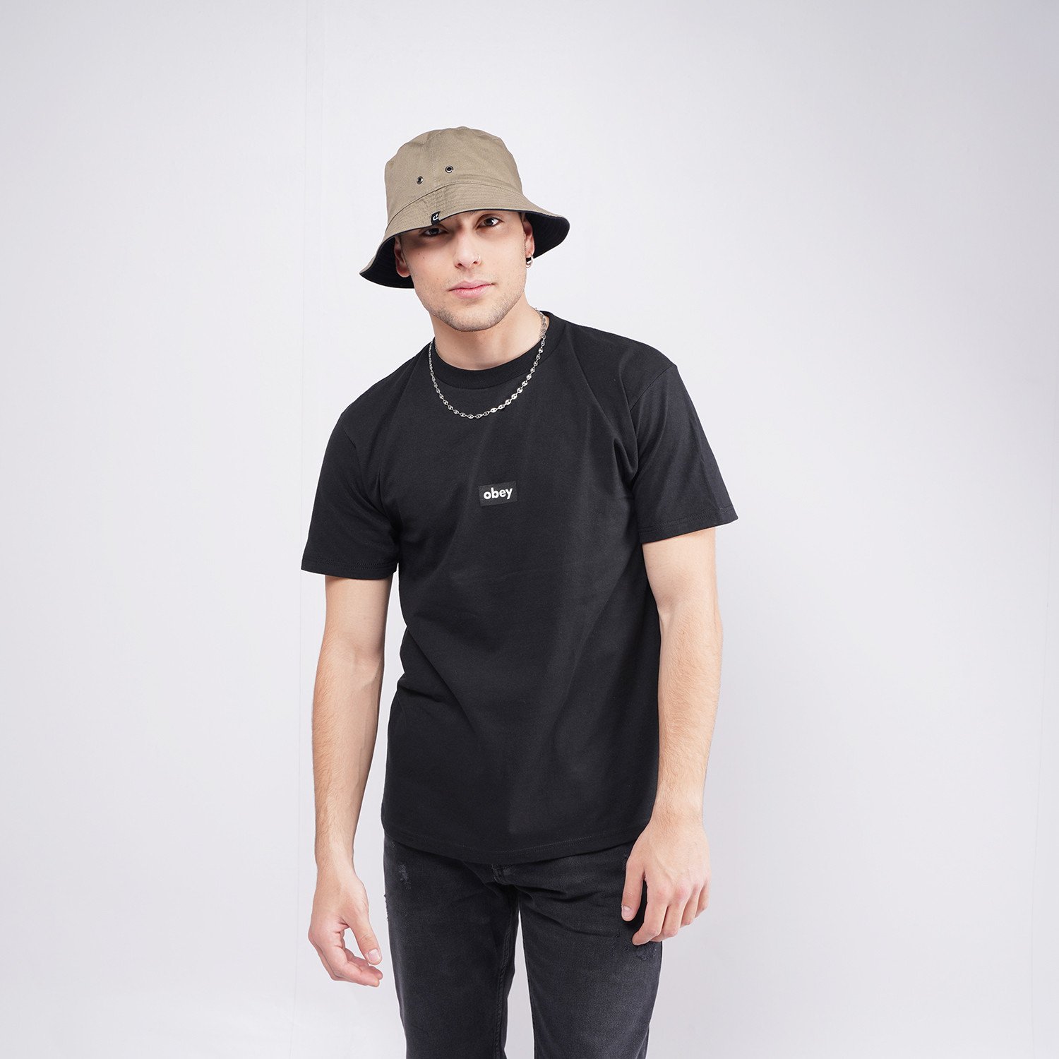 Obey-Black-Bar-Classic-Ανδρική-Μπλούζα-9000075566_1469