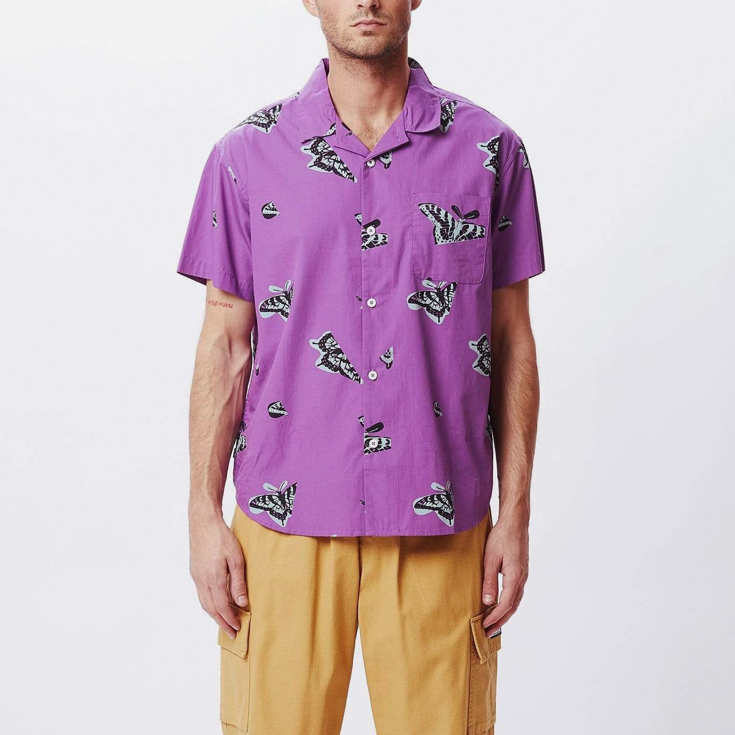 Obey-Butterfly-Woven-Ανδρικό-Πουκάμισο-9000075555_52052