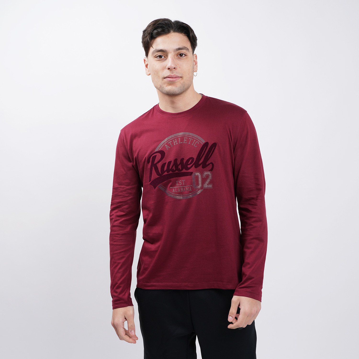Russell-Logo-Ανδρική-Μπλούζα-με-Μακρύ-Μανίκι-9000064159_23238