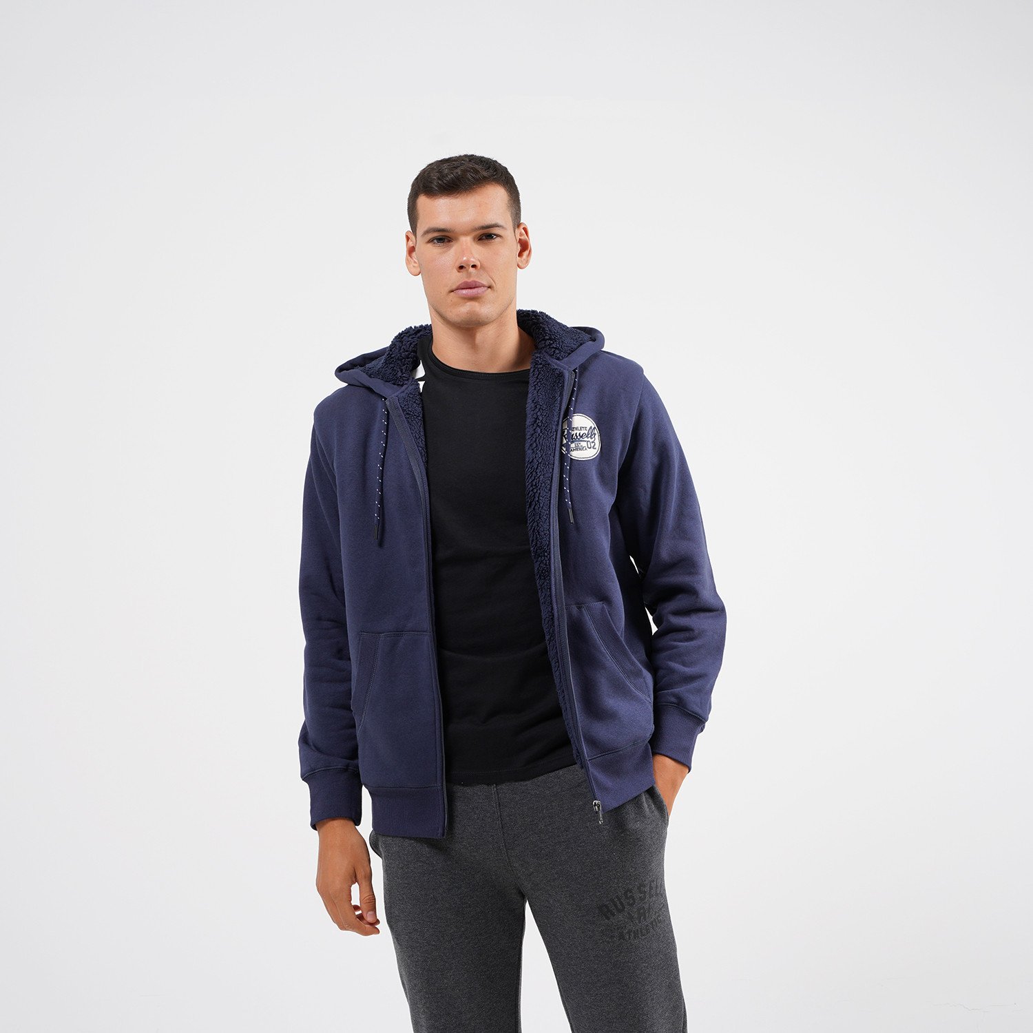 Russell-Sherpa-Ανδρική-Ζακέτα-με-Κουκούλα-9000064168_26912