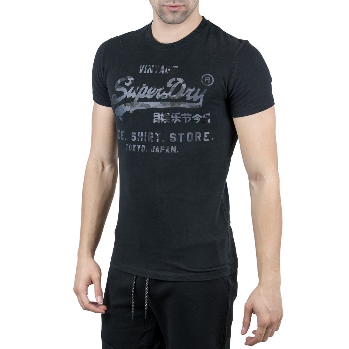 SUPERDRY D1 VL SHIRT SHOP BONDED TEE SUPERDRY D1 VL SHIRT SHOP BONDED TEE