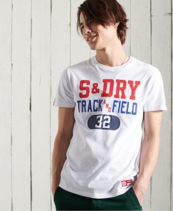 SUPERDRY TRACK AND FIELD GRAPHIC LW TEE