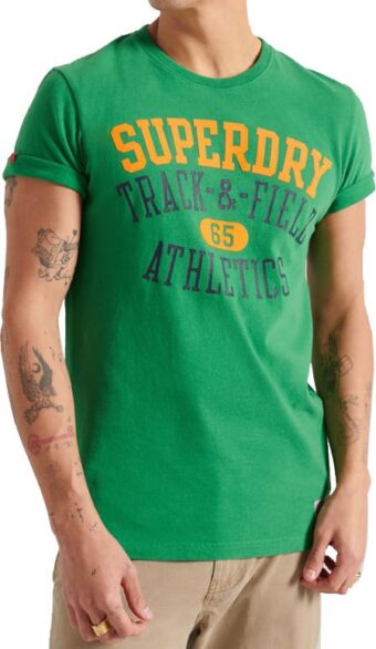 SUPERDRY TRACK AND FIELD GRAPHIC LW TEE