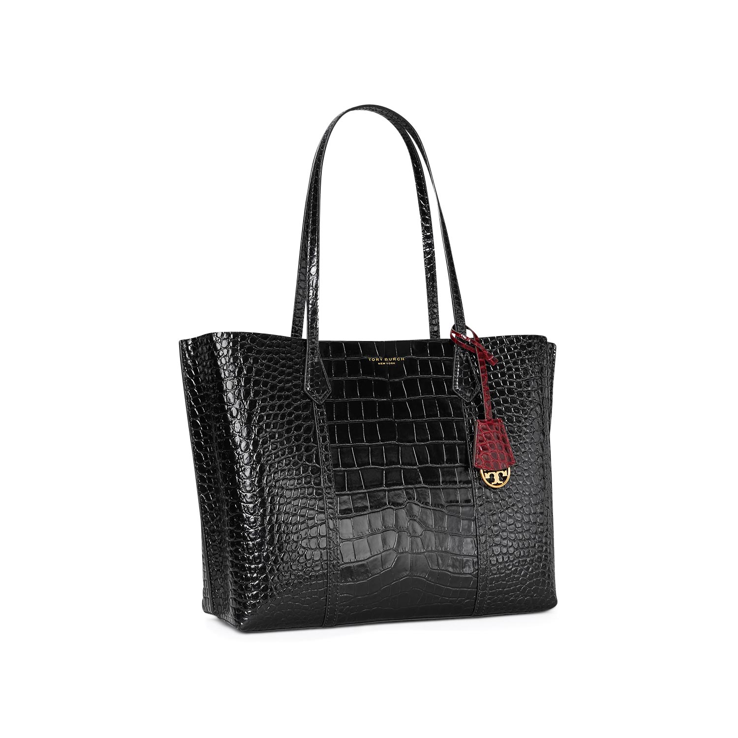 Shopping γυναικεία Tory Burch Μαύρο PERRY EMBOSSED TRIPLE Shopping γυναικεία Tory Burch Μαύρο PERRY EMBOSSED TRIPLE