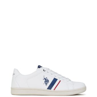 Sneakers ανδρικά U.S. Polo Assn Λευκό-Κόκκινο ALCOR
