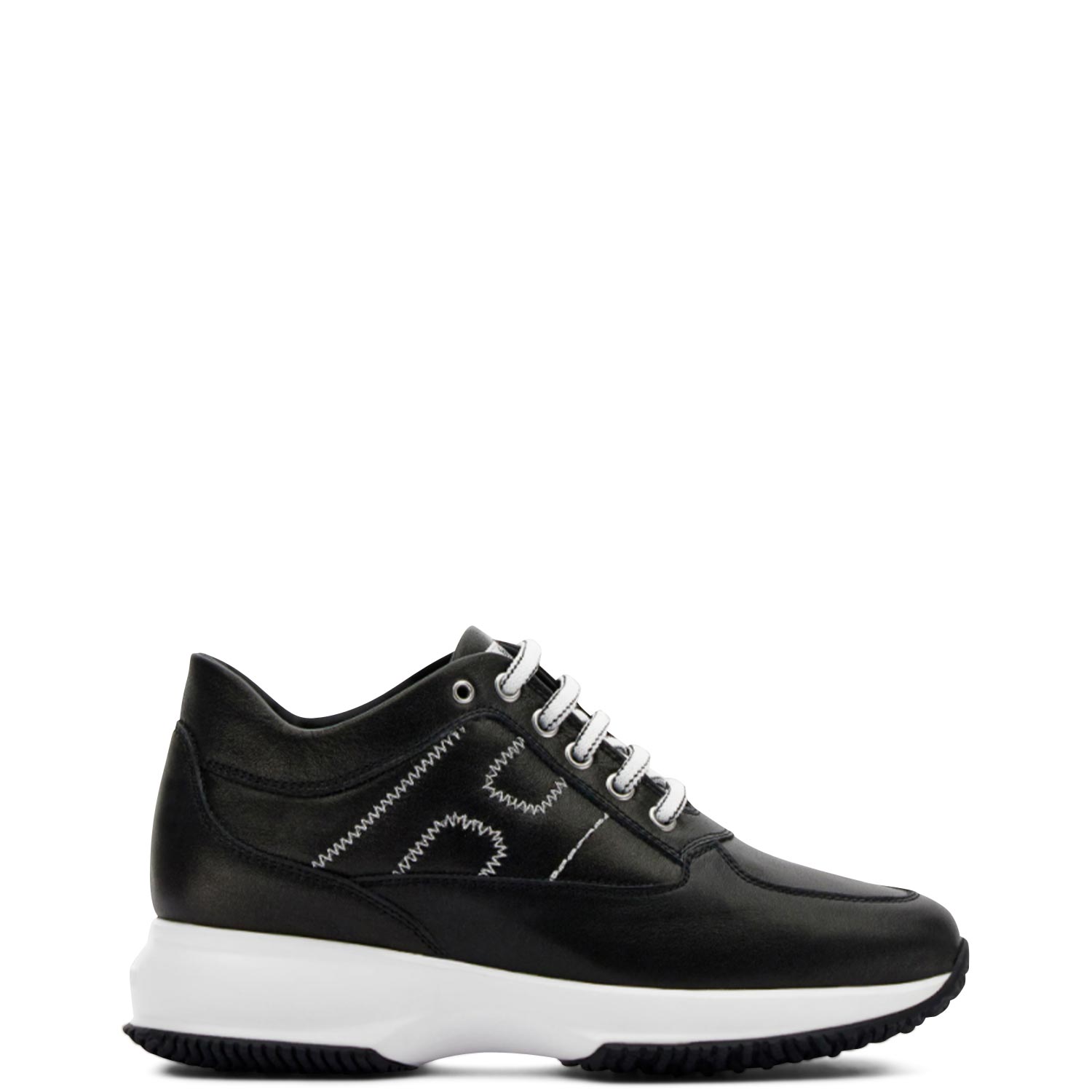 Sneakers γυναικεία Hogan Μαύρο INTERACTIVE H ZIG ZAG Sneakers γυναικεία Hogan Μαύρο INTERACTIVE H ZIG ZAG