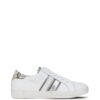 Sneakers γυναικεία Meline Λευκό Ασημί Snake KUC3015