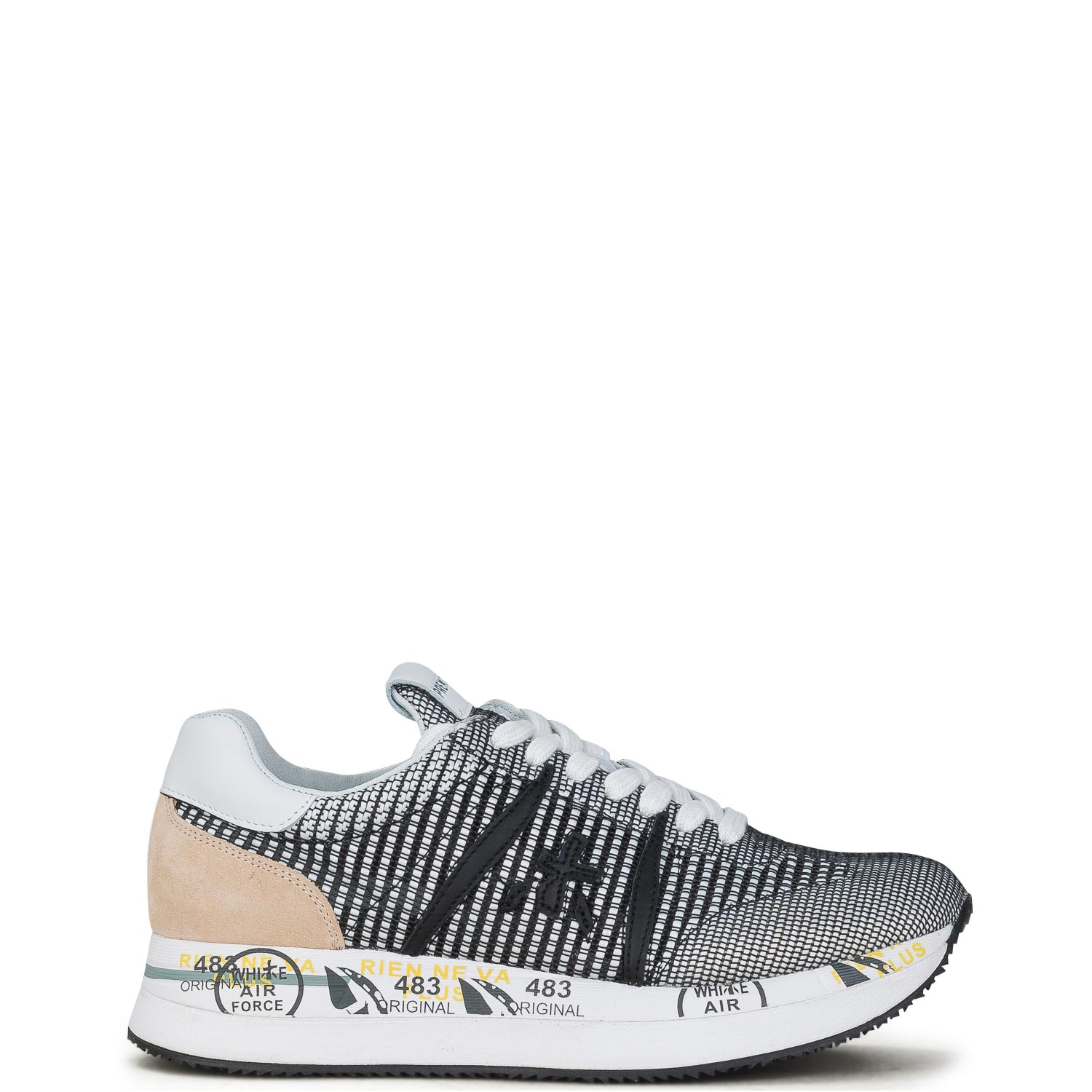 Sneakers γυναικεία Premiata Μαύρο CONNY VAR 5205 Sneakers γυναικεία Premiata Μαύρο CONNY VAR 5205