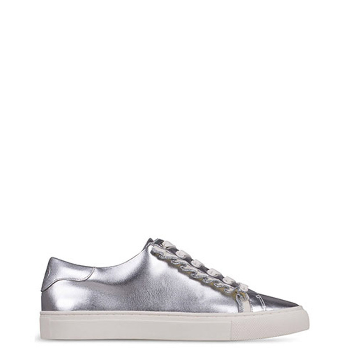 Sneakers γυναικεία Tory Burch Ασημί Ruffle Sneakers γυναικεία Tory Burch Ασημί Ruffle