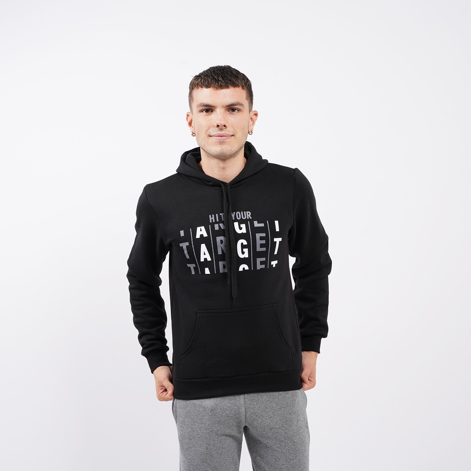 Target-Hit-Your-Target-Ανδρική-Μπλούζα-με-Κουκούλα-9000064965_001