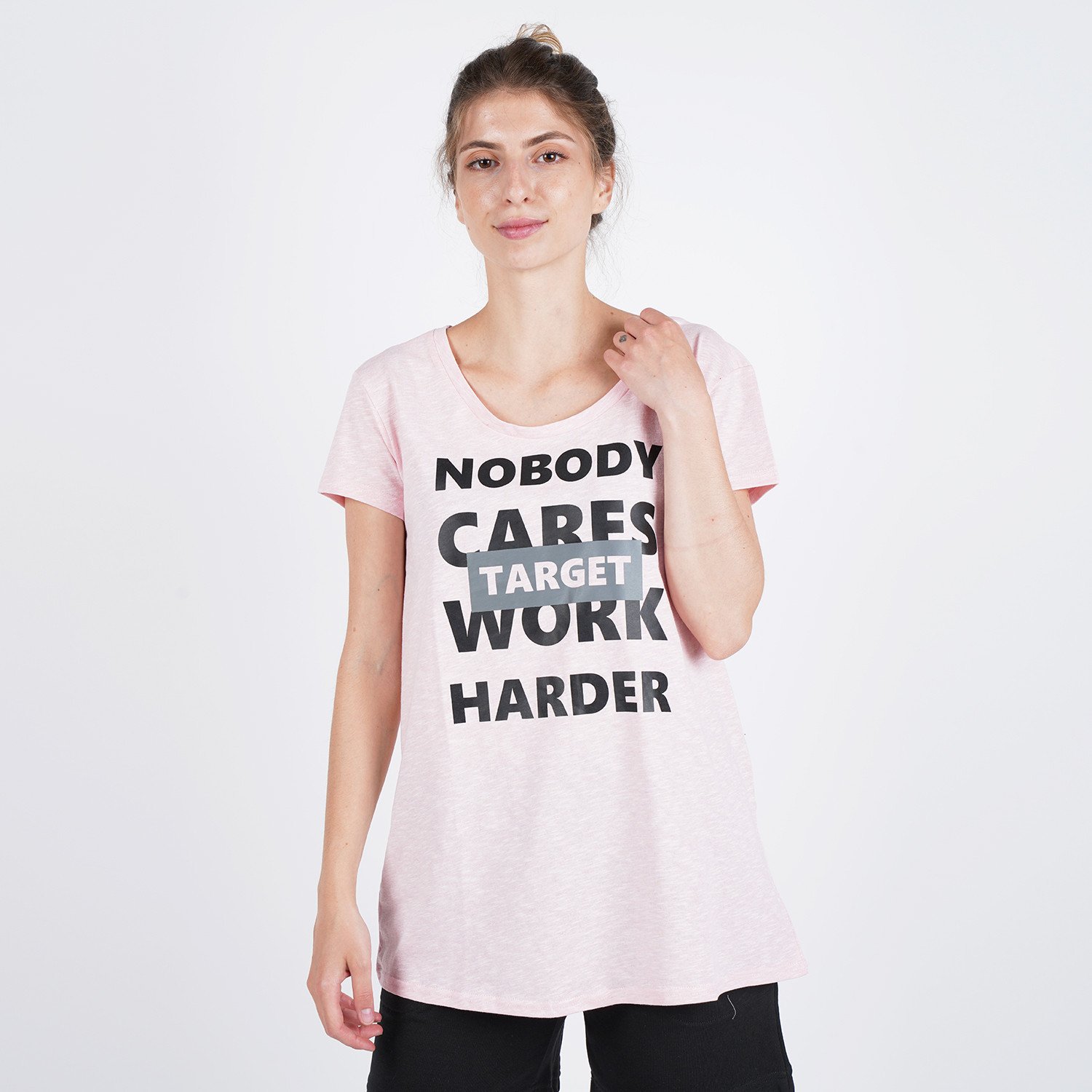 Target-T-Shirt-Maκρυ-Καλτσα-Φλαμα-work-Harder-9000053645_45892