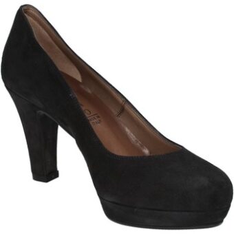 Γόβες Albano decolte blu camoscio AD42