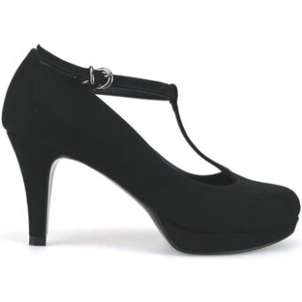 Γόβες Bottega Lotti decolte nero camoscio AJ547