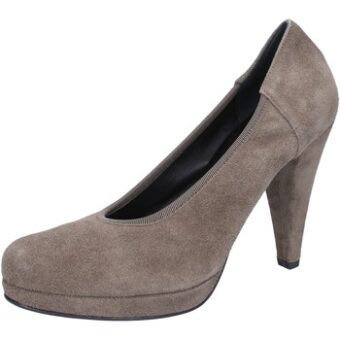 Γόβες Calpierre decolte beige camoscio AJ405