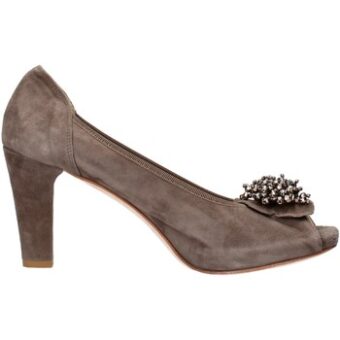 Γόβες Calpierre decolte grigio camoscio AG734