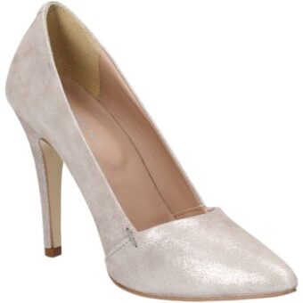 Γόβες Carmens Padova decolte grigio camoscio argento AF59