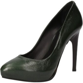 Γόβες Fabi decolte verde pelle AE748