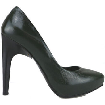 Γόβες Fabi decolte verde pelle AJ54