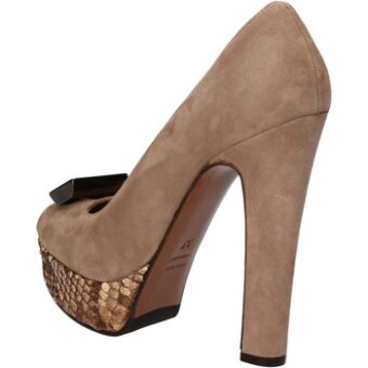 Γόβες Gianni Marra decolte beige camoscio AD117