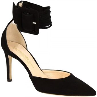 Γόβες Leonardo Shoes 1605 CAMOSCIO NERO