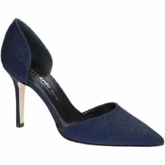 Γόβες Leonardo Shoes 17141 PLISSE BLU T 2960 F DESY