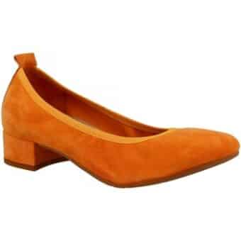 Γόβες Leonardo Shoes 2381/JESSICA CAMOSCIO ARANCIO