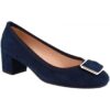 Γόβες Leonardo Shoes 3059 CAMOSCIO BLU
