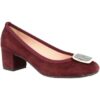 Γόβες Leonardo Shoes 3059 CAMOSCIO BORDO