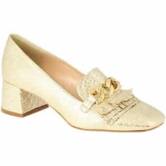 Γόβες Leonardo Shoes 4502 FERRERO PLATINO