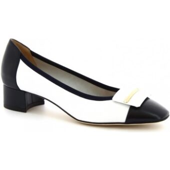 Γόβες Leonardo Shoes 9206 NAPPA BLUE/BIANCA