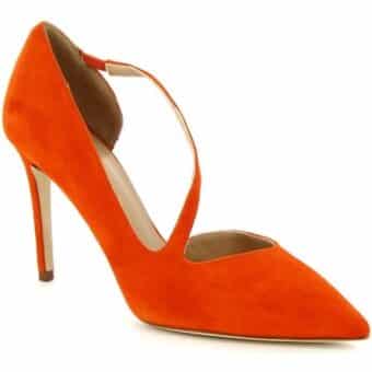 Γόβες Leonardo Shoes 9243 CAMOSCIO ARANCIO