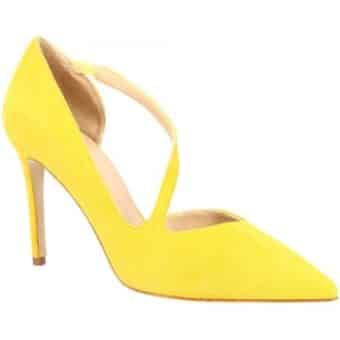 Γόβες Leonardo Shoes 9243 CAMOSCIO GIALLO